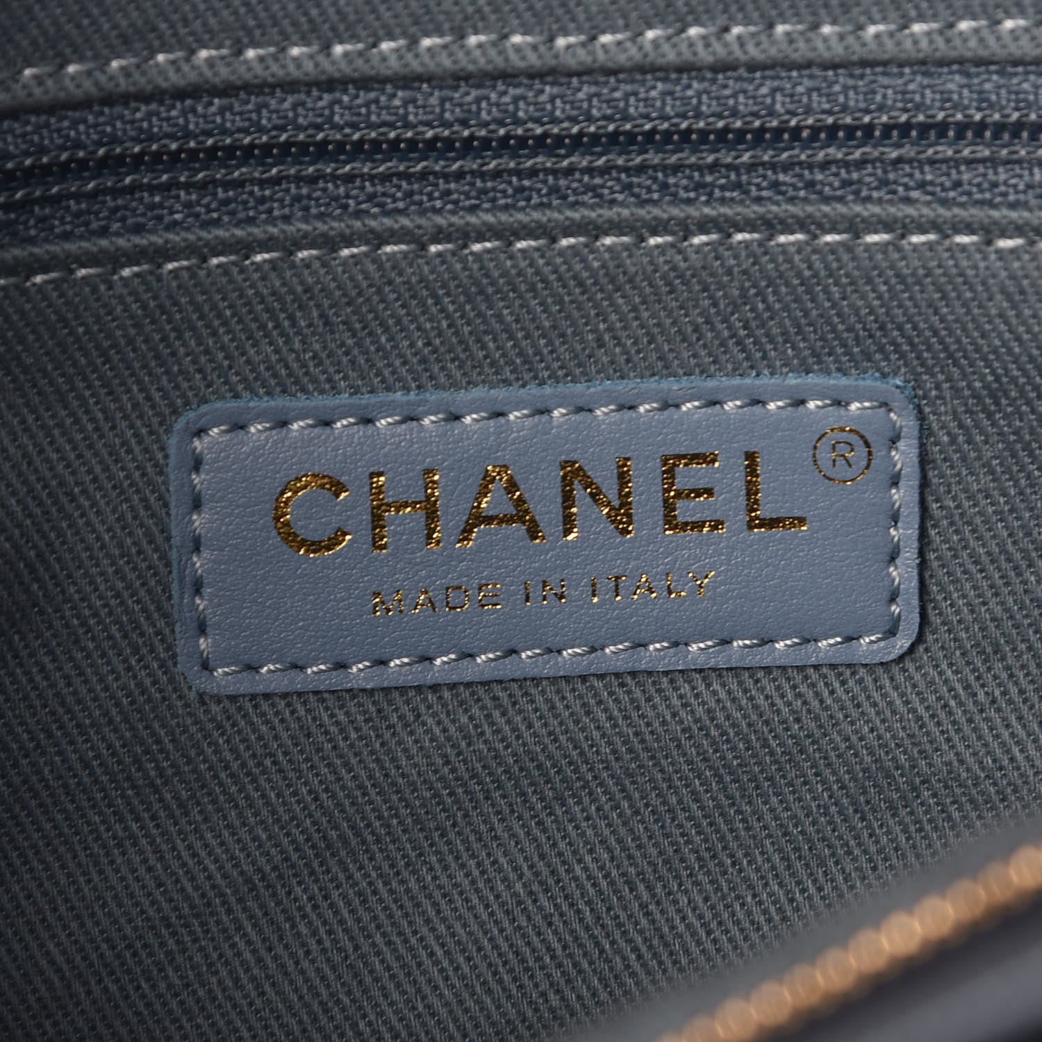 Chanel Caviar Quilted Business Affinity Waist Bag Blue 8 of 10