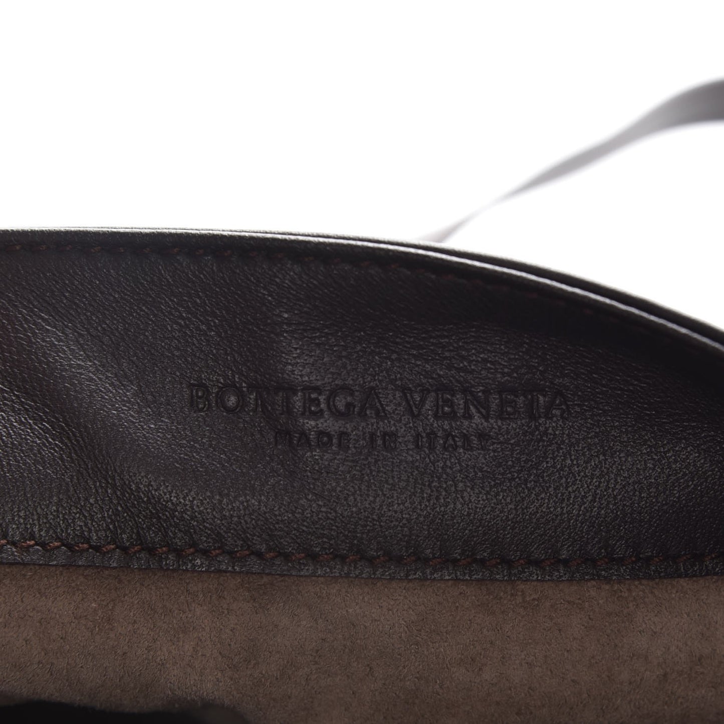 Nappa Intrecciato Messenger Bag Ebano