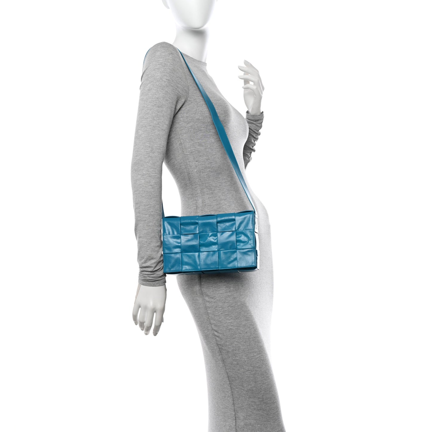 Paper Calfskin Maxi Intreccio Cassette Crossbody Bag Blaster