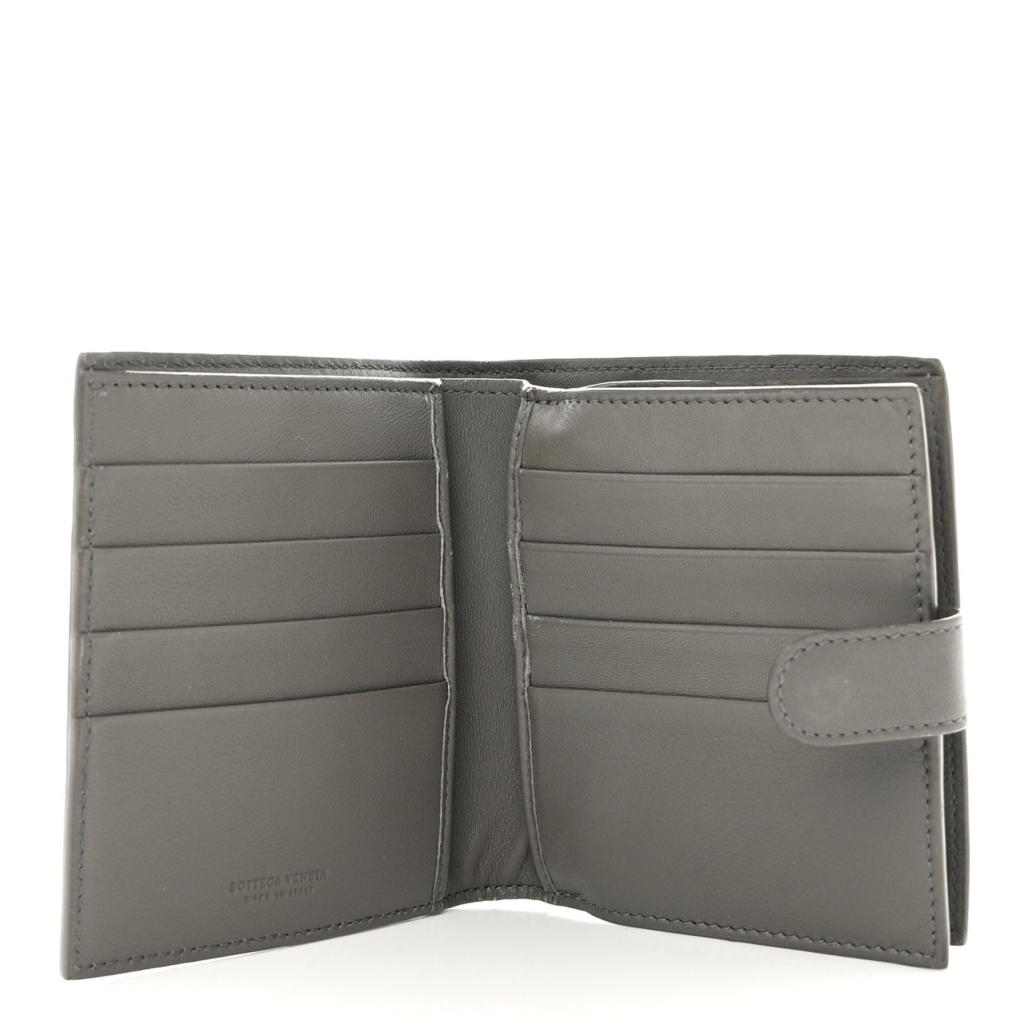 Nappa Intrecciato Mini Wallet Grey