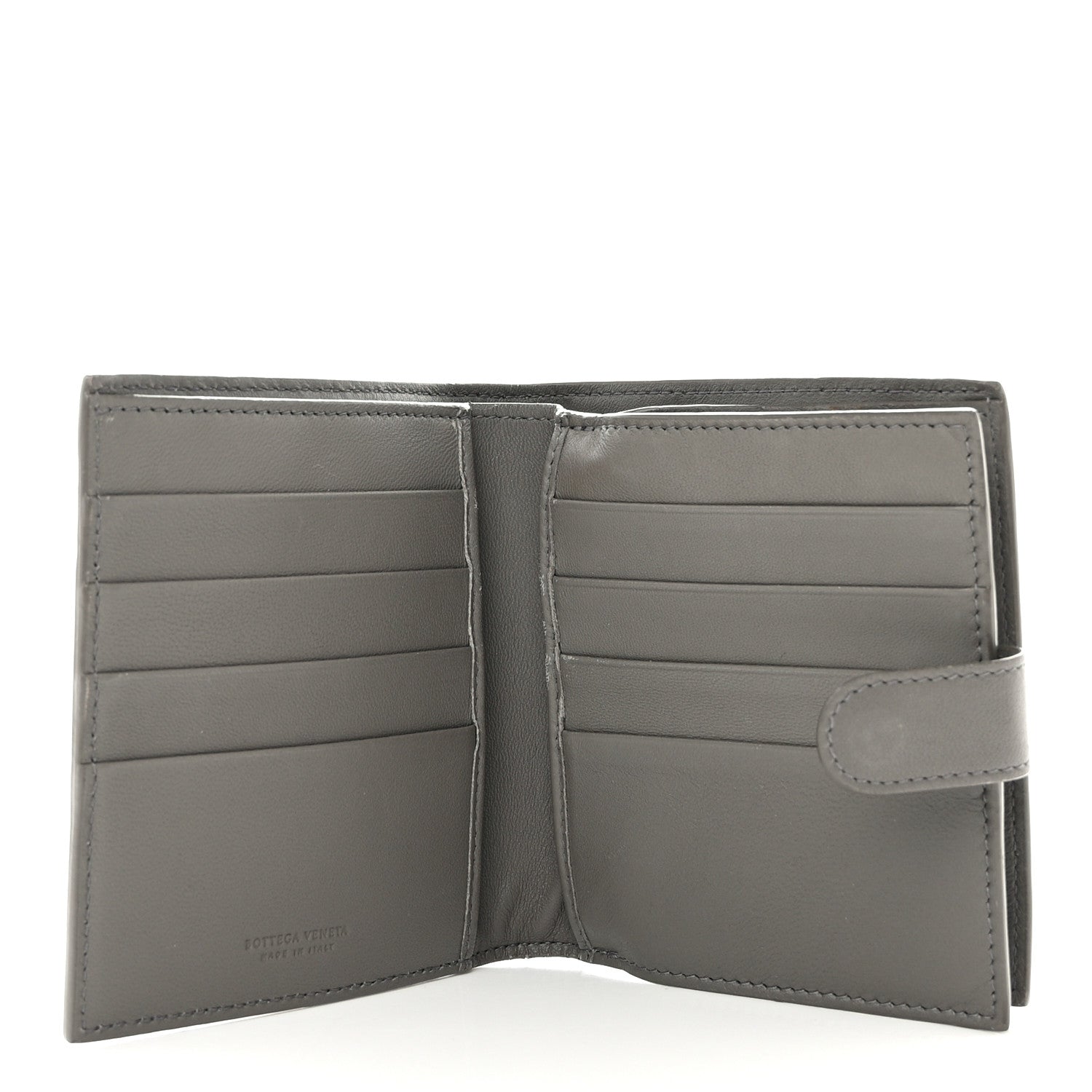 Bottega Veneta Nappa Intrecciato Mini Wallet Grey 5 of 12