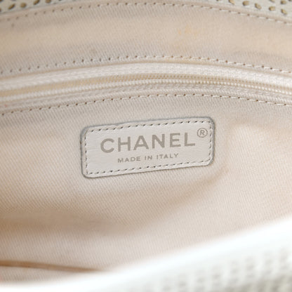Chanel Perforated Calfskin Large Dubai Up In The Air Flap White 6 of 9