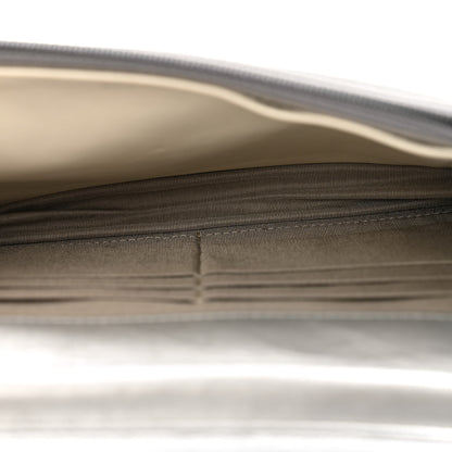 Chanel Metallic Aged Calfskin Quilted Wallet on Chain WOC Silver 5 of 14