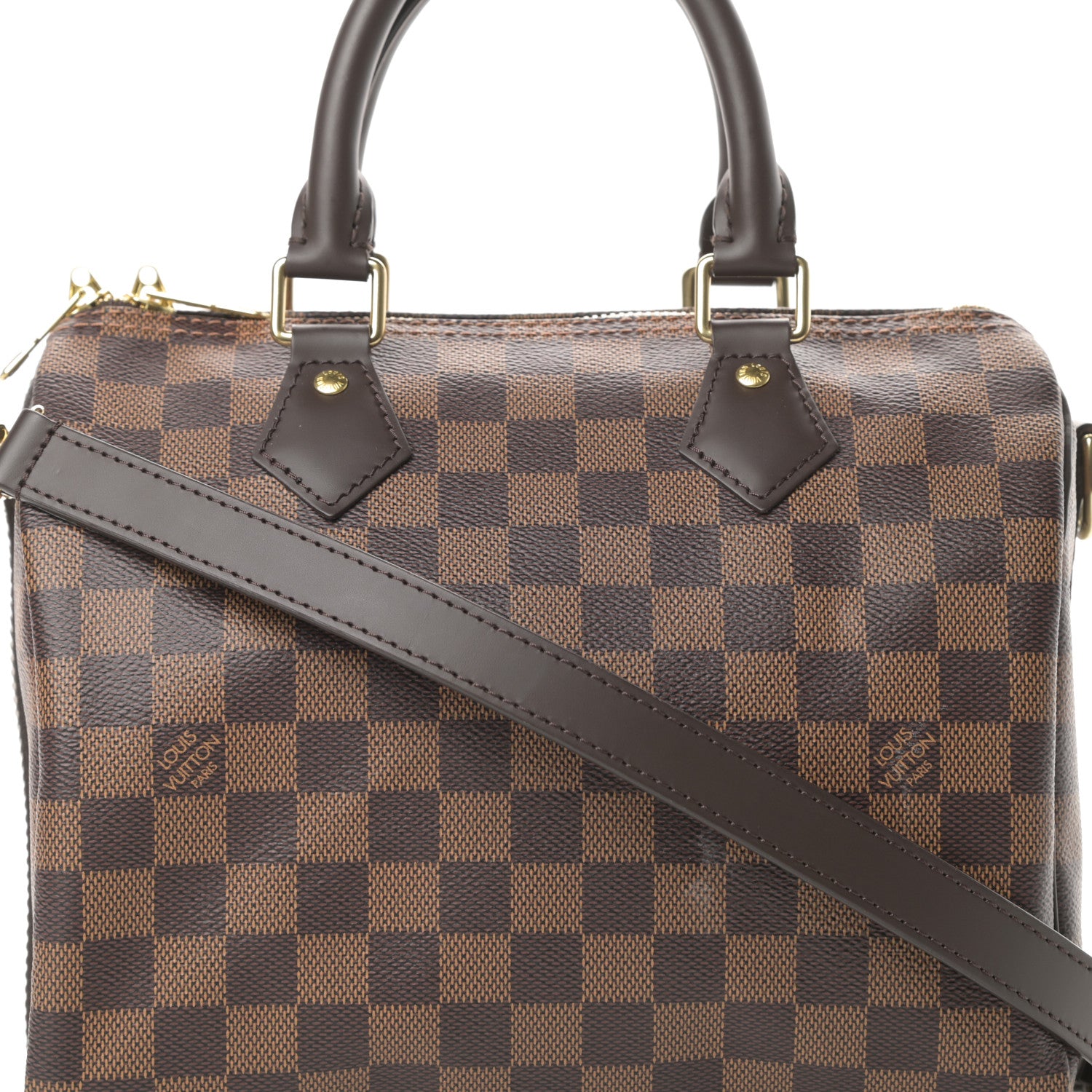 Louis Vuitton Damier Ebene Speedy Bandouliere 25 9 of 15