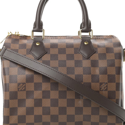 Louis Vuitton Damier Ebene Speedy Bandouliere 25 9 of 15