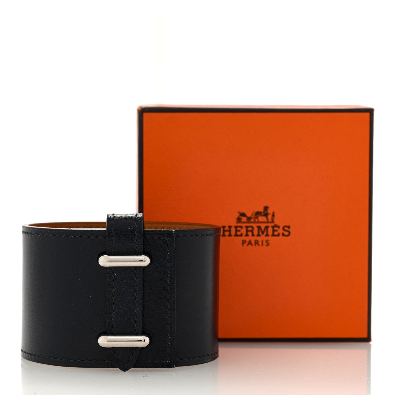 Hermes Box Kelly Twist Bracelet PM Black 5 of 5