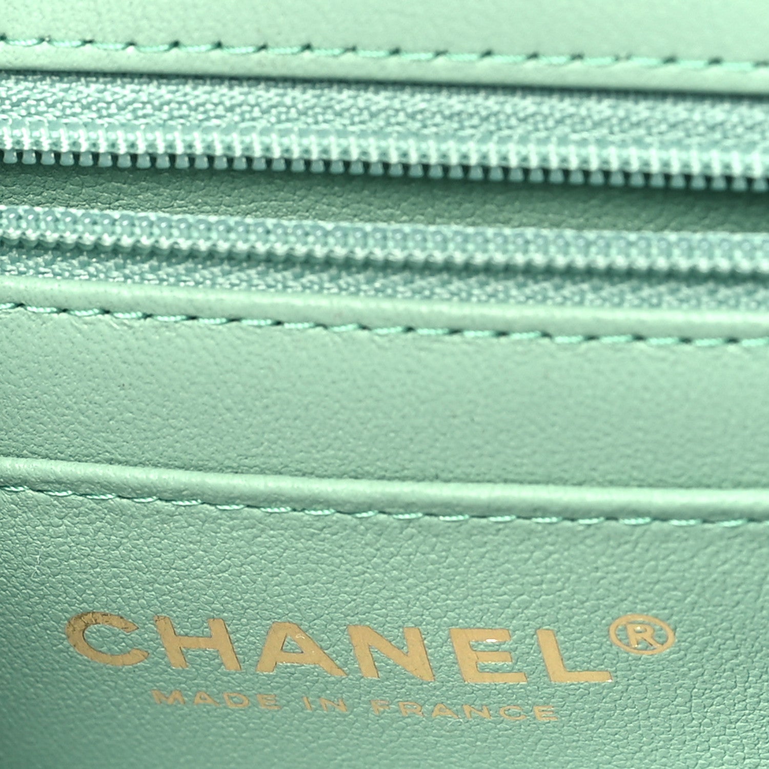Chanel Lambskin Quilted Mini Top Handle Rectangular Flap Pink Green 6 of 11