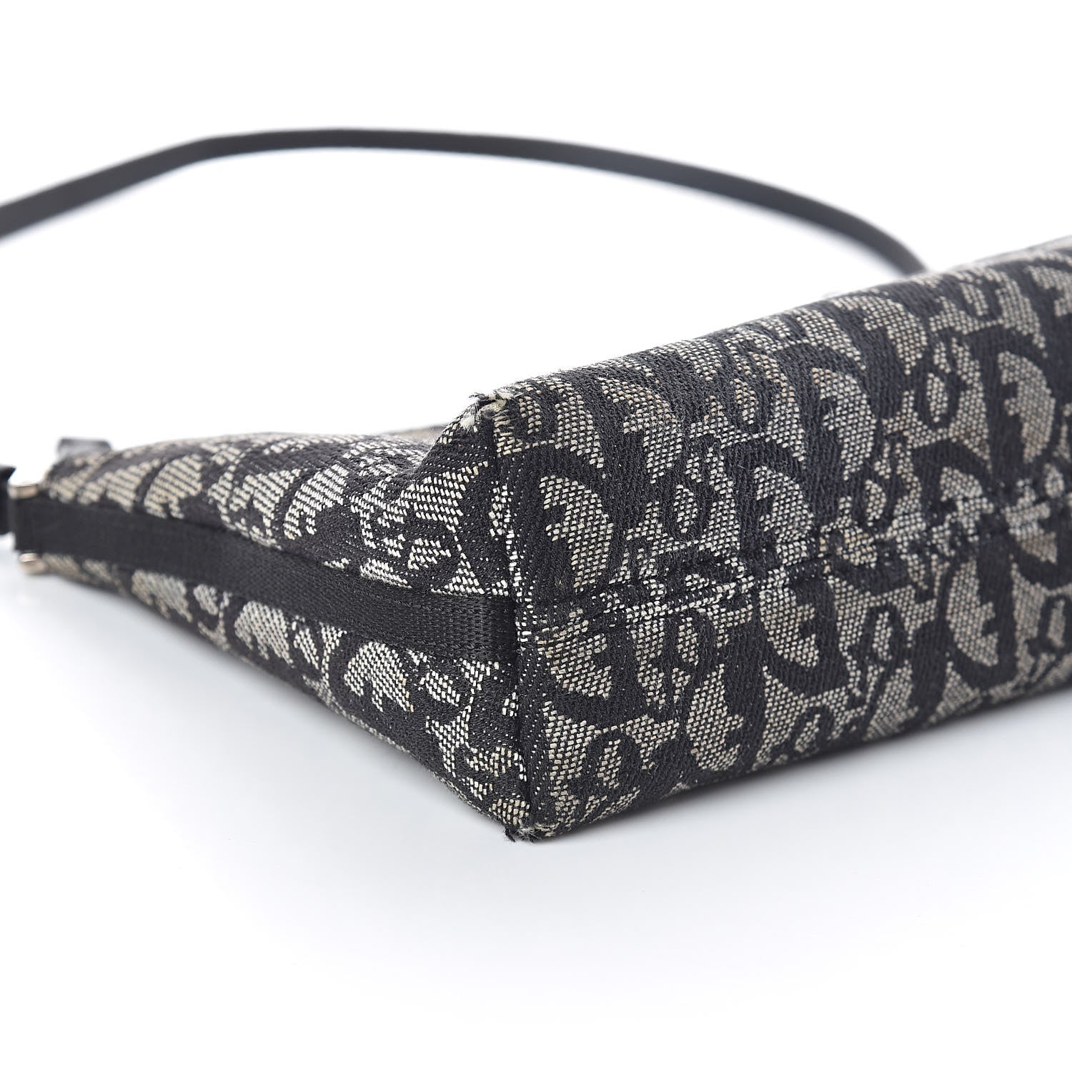 Christian Dior Monogram Shoulder Bag Pochette Black 7 of 8