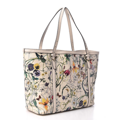 Gucci Calfskin Flora Infinity Medium Nice Tote Off White 3 of 21