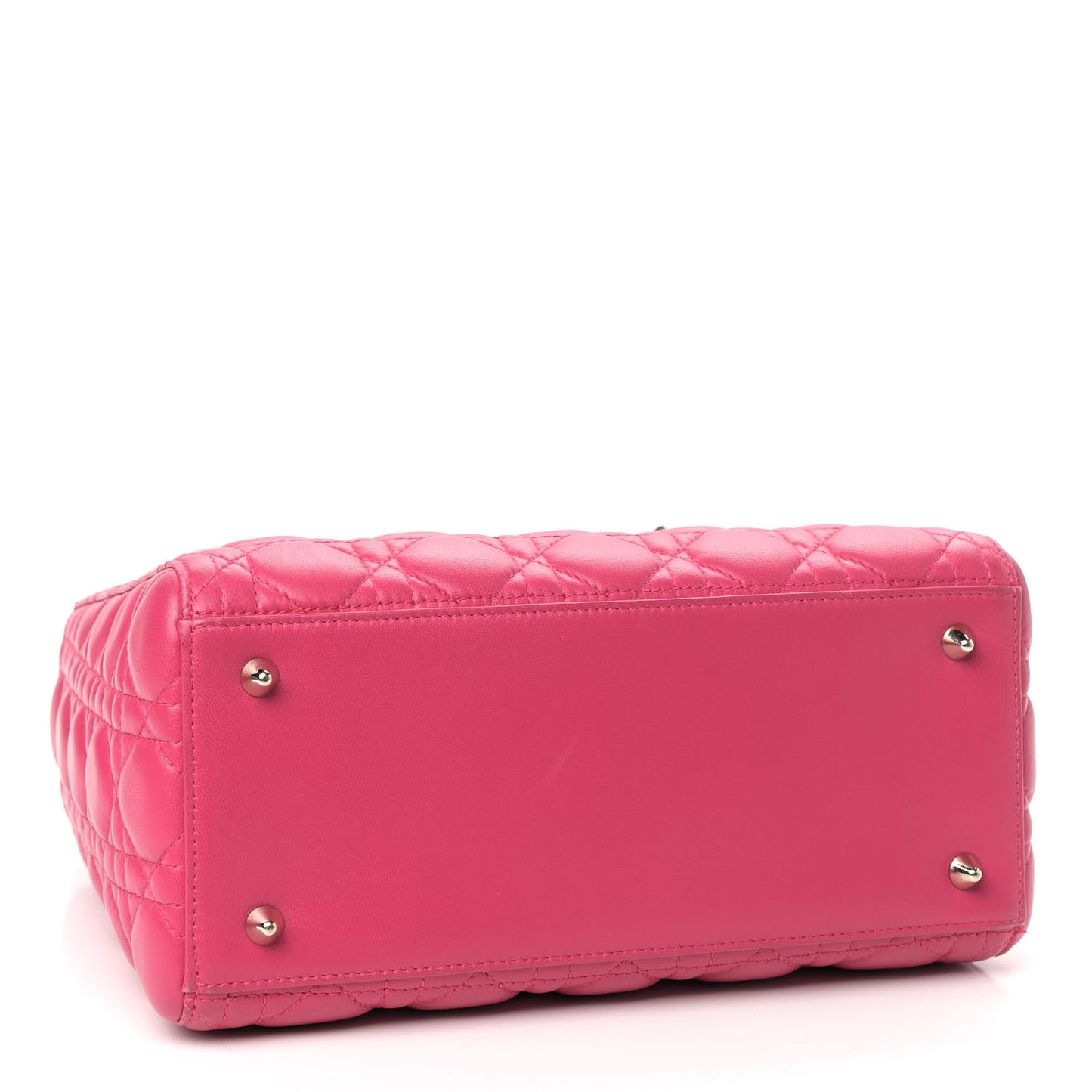 Lambskin Cannage Medium Lady Dior Pink