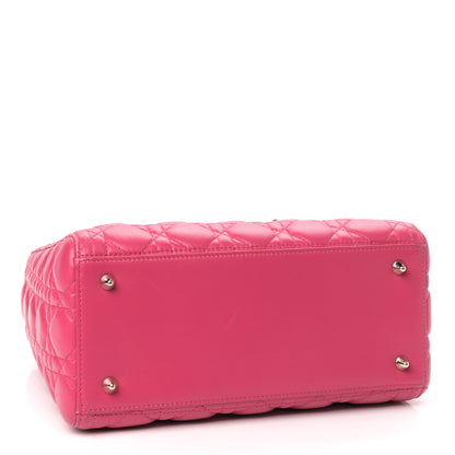 Christian Dior Lambskin Cannage Medium Lady Dior Pink 4 of 11