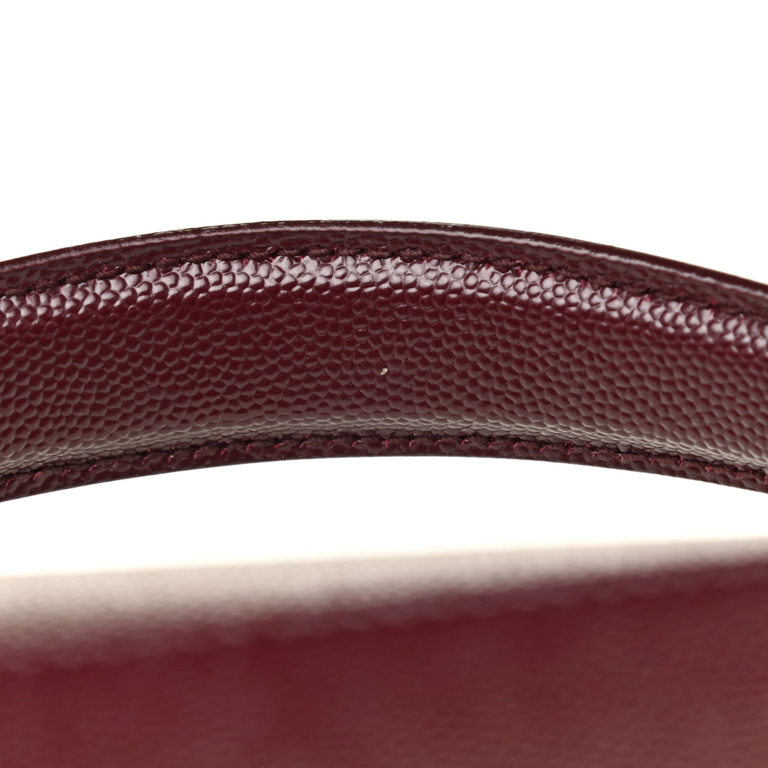 Saint Laurent Grain de Poudre Medium Classic Monogram Cassandra Top Handle Rouge Legion 19 of 19