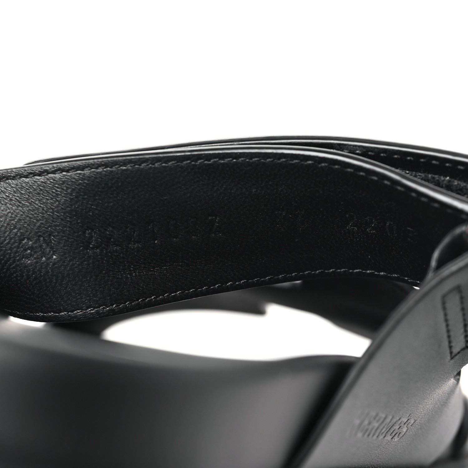 Hermes Calfskin Womens Chypre Sandals 36 Black 9 of 10
