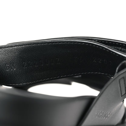 Hermes Calfskin Womens Chypre Sandals 36 Black 9 of 10