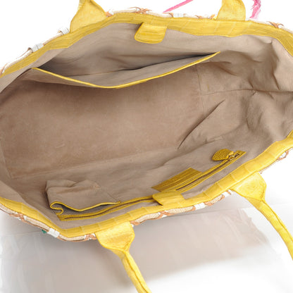 Nancy Gonzalez Crocodile Woven Tote Multicolor 5 of 8