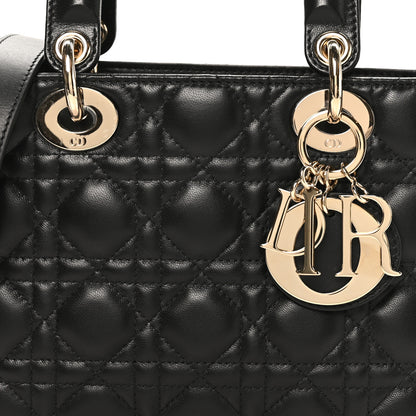 Christian Dior Lambskin Cannage Small My ABCDior Lady Dior Black 8 of 10