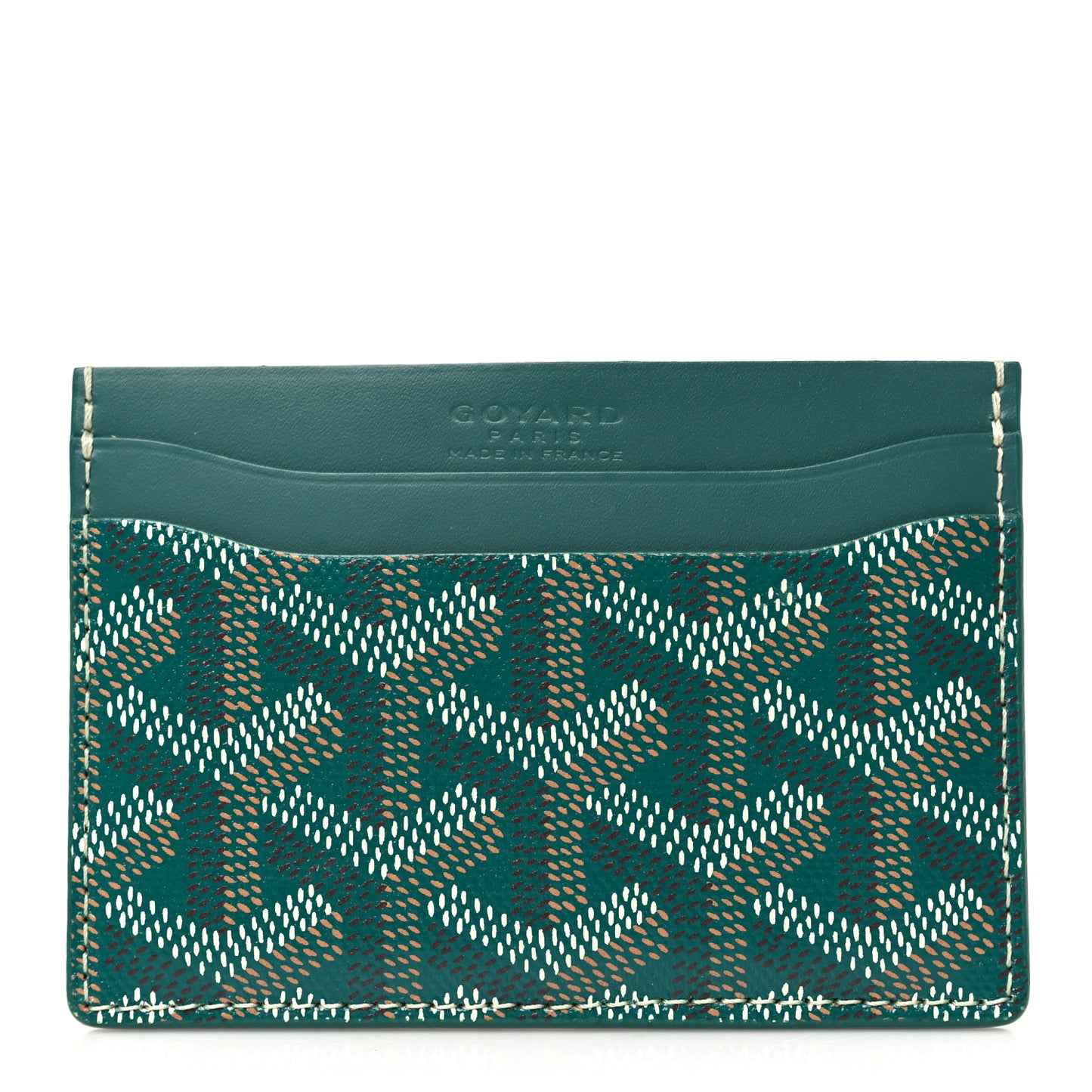 Goyardine Saint Sulpice Card Holder Green