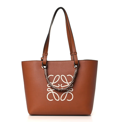 Loewe Smooth Calfskin Small Anagram Tote Tan Ecru 1 of 8