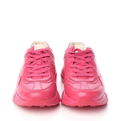 Gucci Calfskin Logo Mens Rhyton Sneakers 7.5 Box Pink 2 of 11
