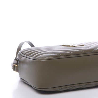 Saint Laurent Calfskin Matelasse Monogram Lou Camera Bag Military Olive 8 of 10