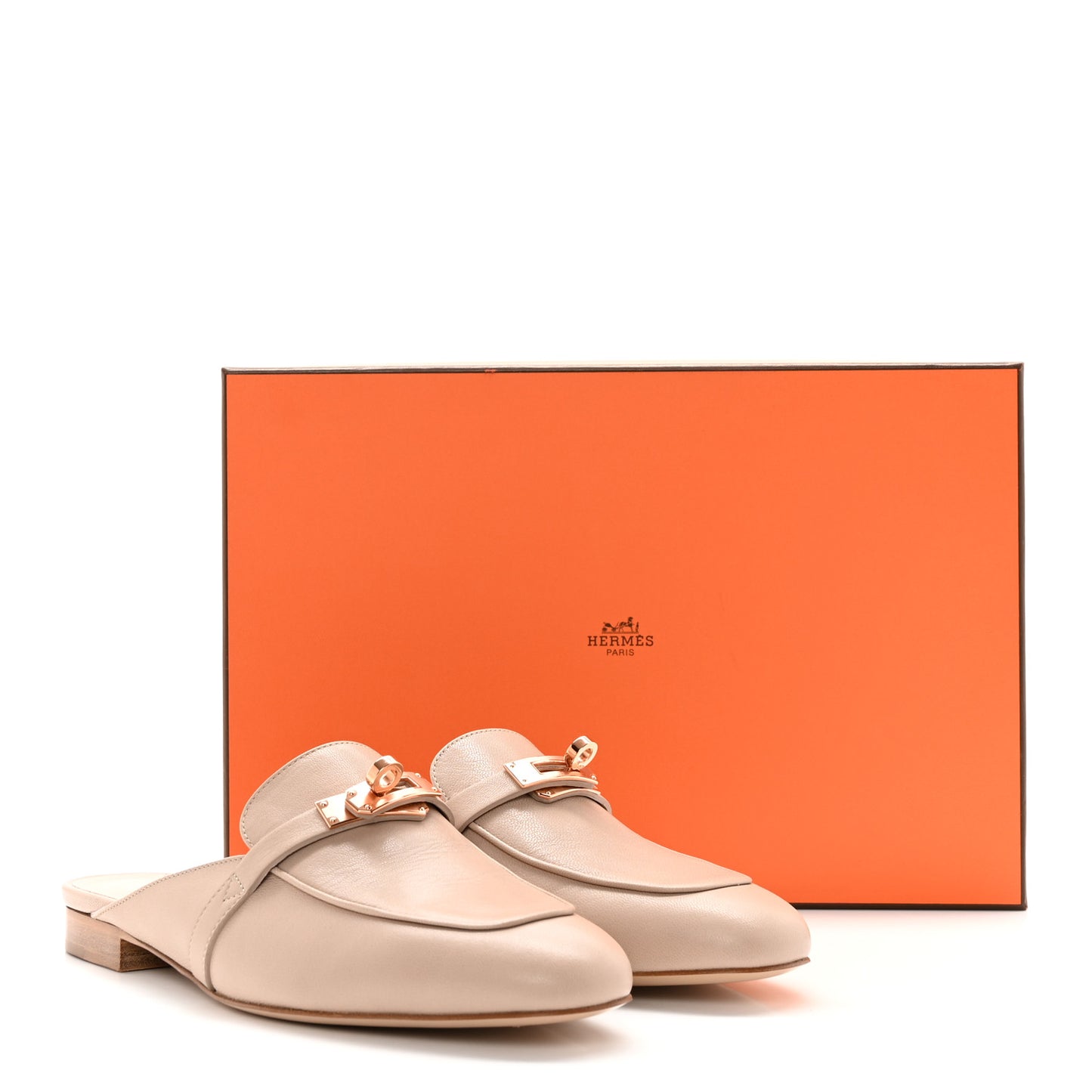 Calfskin Oz Mules 38 Blanc Gomme
