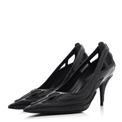 Balenciaga Silicone Calfskin Pointed 80mm Pumps 36 Black 3 of 11