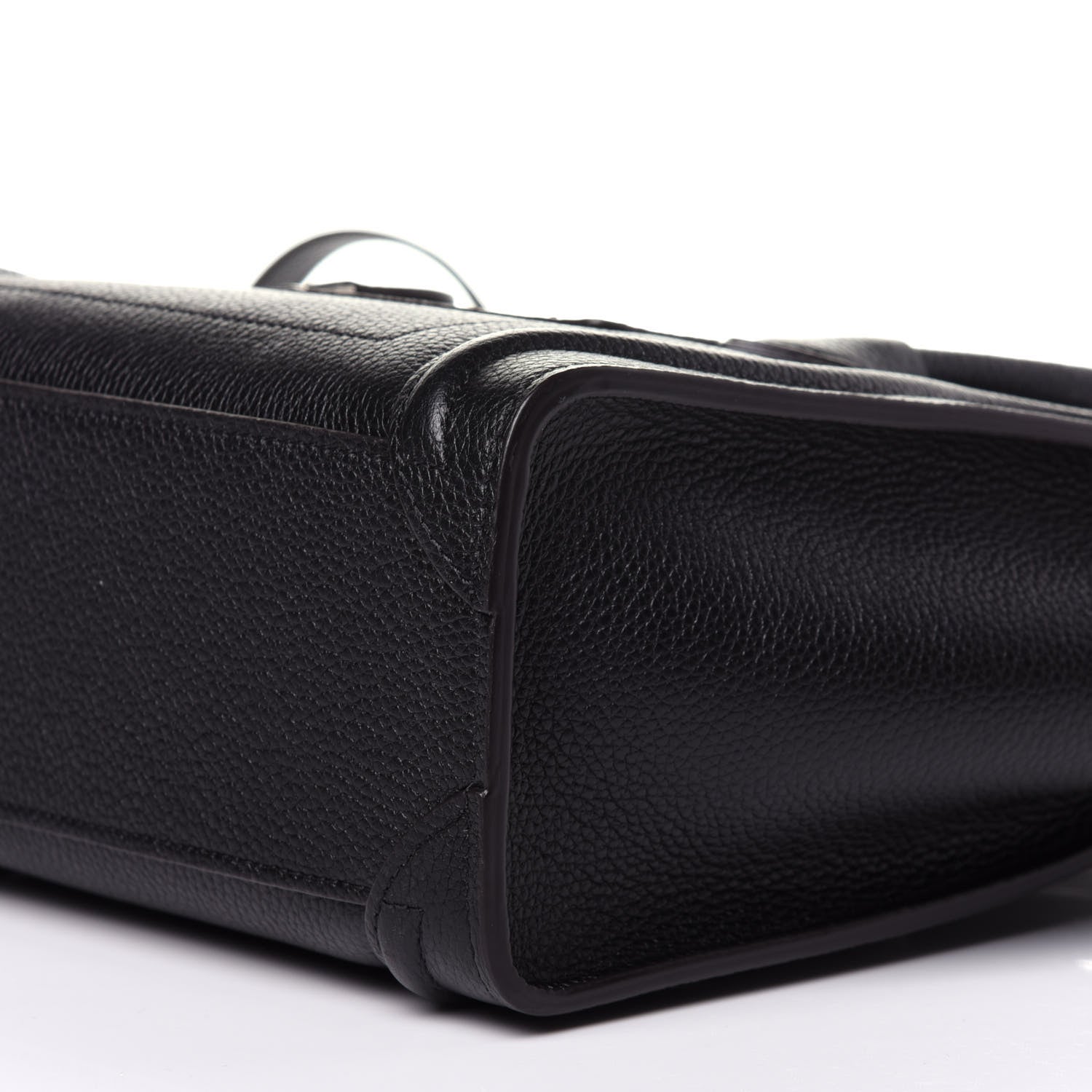 Celine Drummed Calfskin Nano Luggage Black 10 of 12