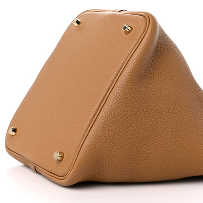 Hermes Taurillon Clemence Picotin Lock 22 MM Biscuit 8 of 8