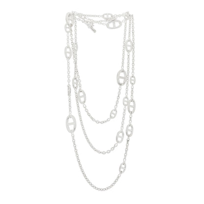 Hermes Sterling Silver Farandole Necklace 160 3 of 6