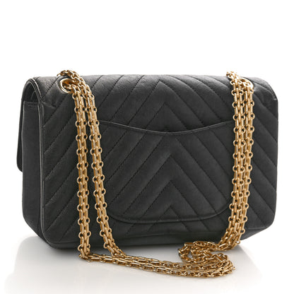 Chanel Sheepskin Chevron Quilted 2.55 Reissue 225 Flap Black 2 of 10
