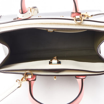 Louis Vuitton Calfskin City Steamer PM Kaki White Magnolia 6 of 9