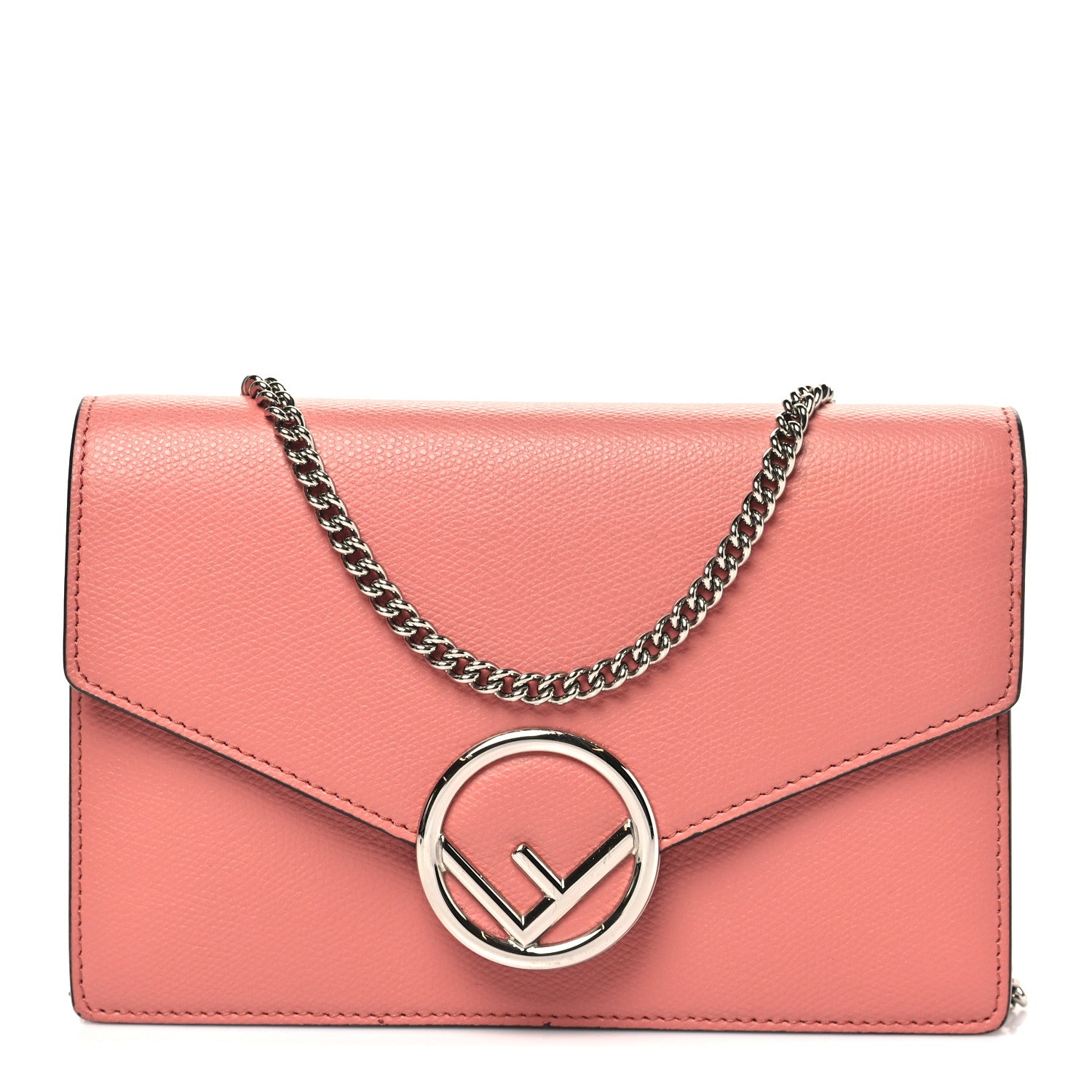 Fendi Vitello Cruise F is Fendi Medium Envelope Wallet on Chain Macaron 1 of 11