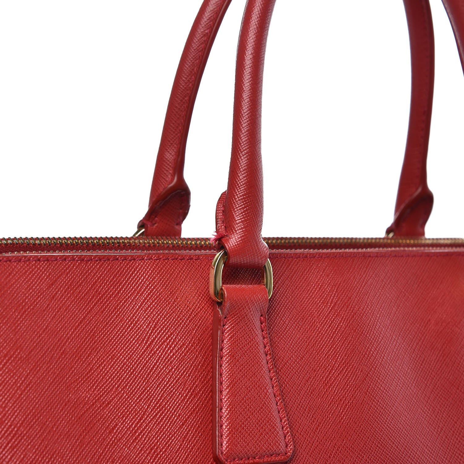 Prada Saffiano Large Galleria Double Zip Tote Fuoco 18 of 21
