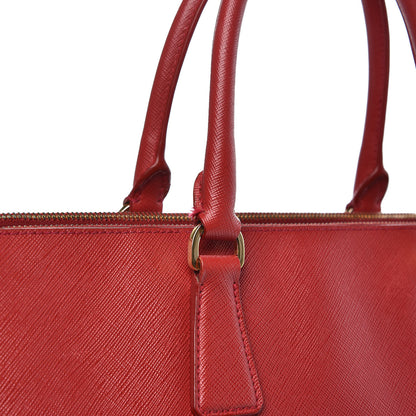 Prada Saffiano Large Galleria Double Zip Tote Fuoco 18 of 21