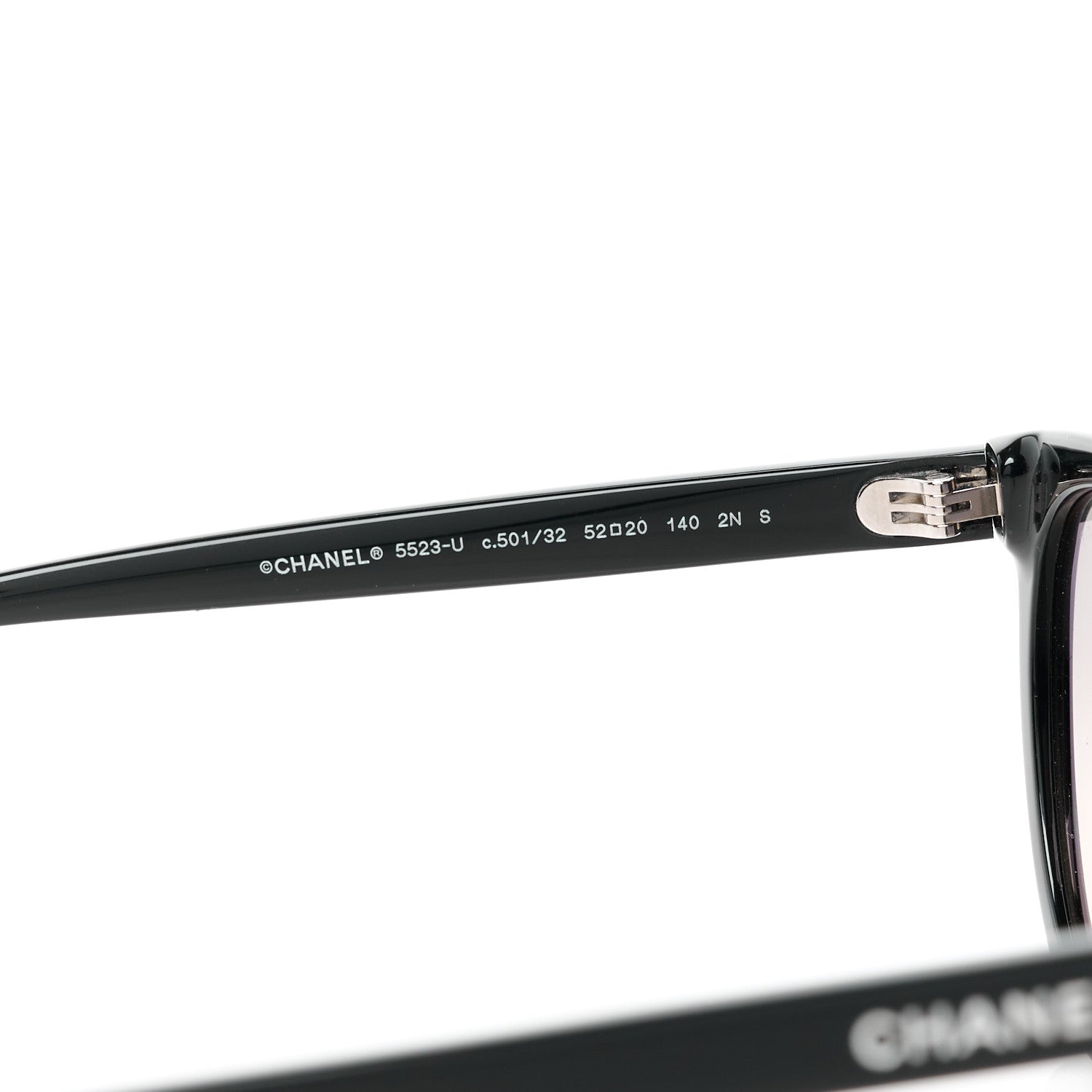 Chanel Acetate Sunglasses 5523-U Black 6 of 8