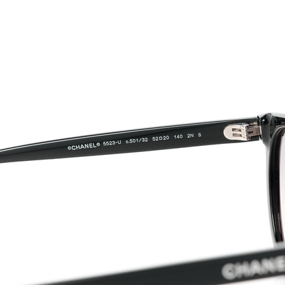Chanel Acetate Sunglasses 5523-U Black 6 of 8