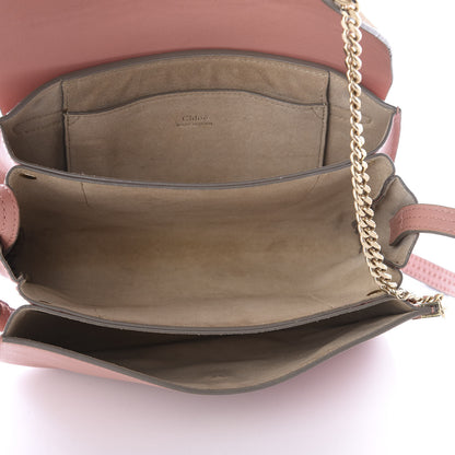 Chloe Suede Calfskin Small Faye Shoulder Bag Nougat 4 of 9