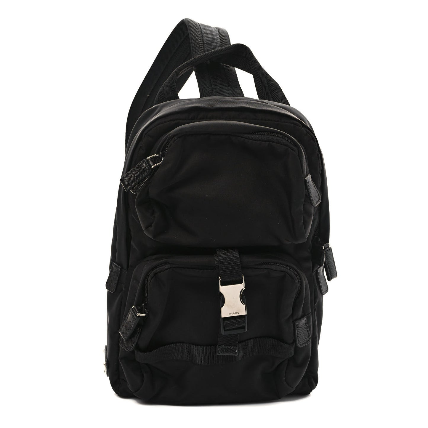 Tessuto Nylon Montagna Sling Backpack Black