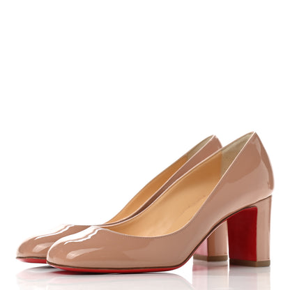 Christian Louboutin Patent Cadrilla 70 Pumps 36 Nude 3 of 8