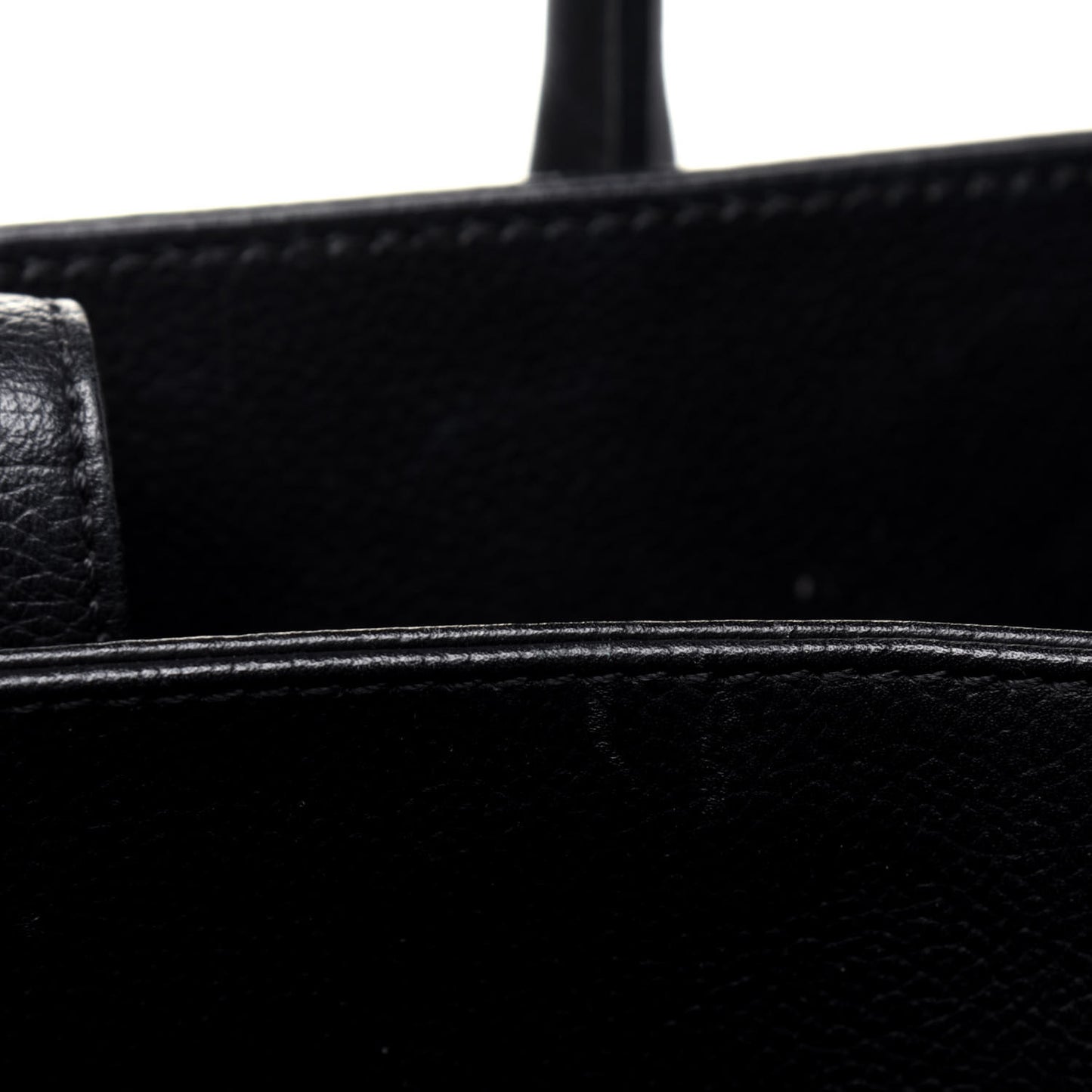 Calfskin Small Cerf Executive Shopper Tote Black