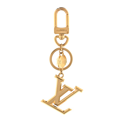 Louis Vuitton LV Facettes Bag Charm Key Holder Gold 1 of 7