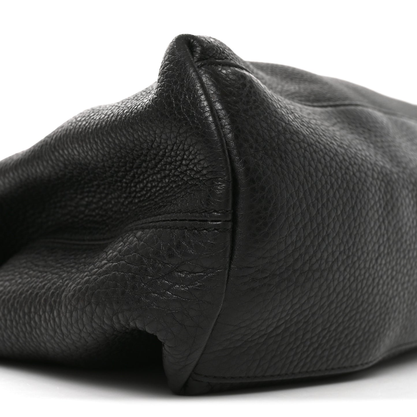 Pebbled Calfskin Medium Soho Chain Shoulder Bag Black