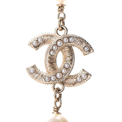 Chanel Irregular Pearl CC Short Necklace Gold 4 of 7