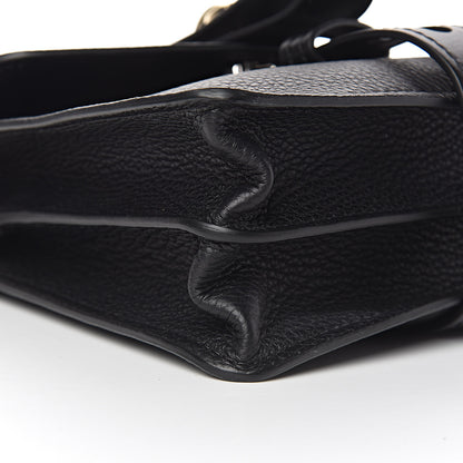 Chloe Shiny Grained Calfskin Small Aby Day Shoulder Bag Black 8 of 10