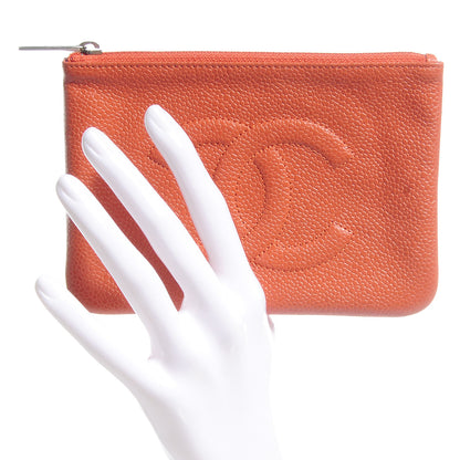 Chanel Caviar Key Holder Case Orange 2 of 8