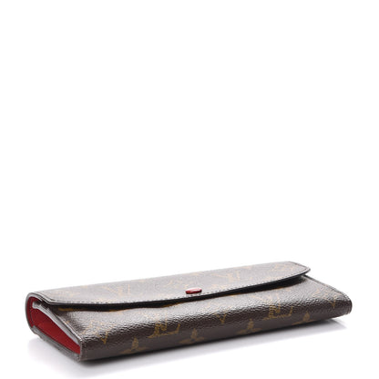 Louis Vuitton Monogram Emilie Wallet Red 4 of 9