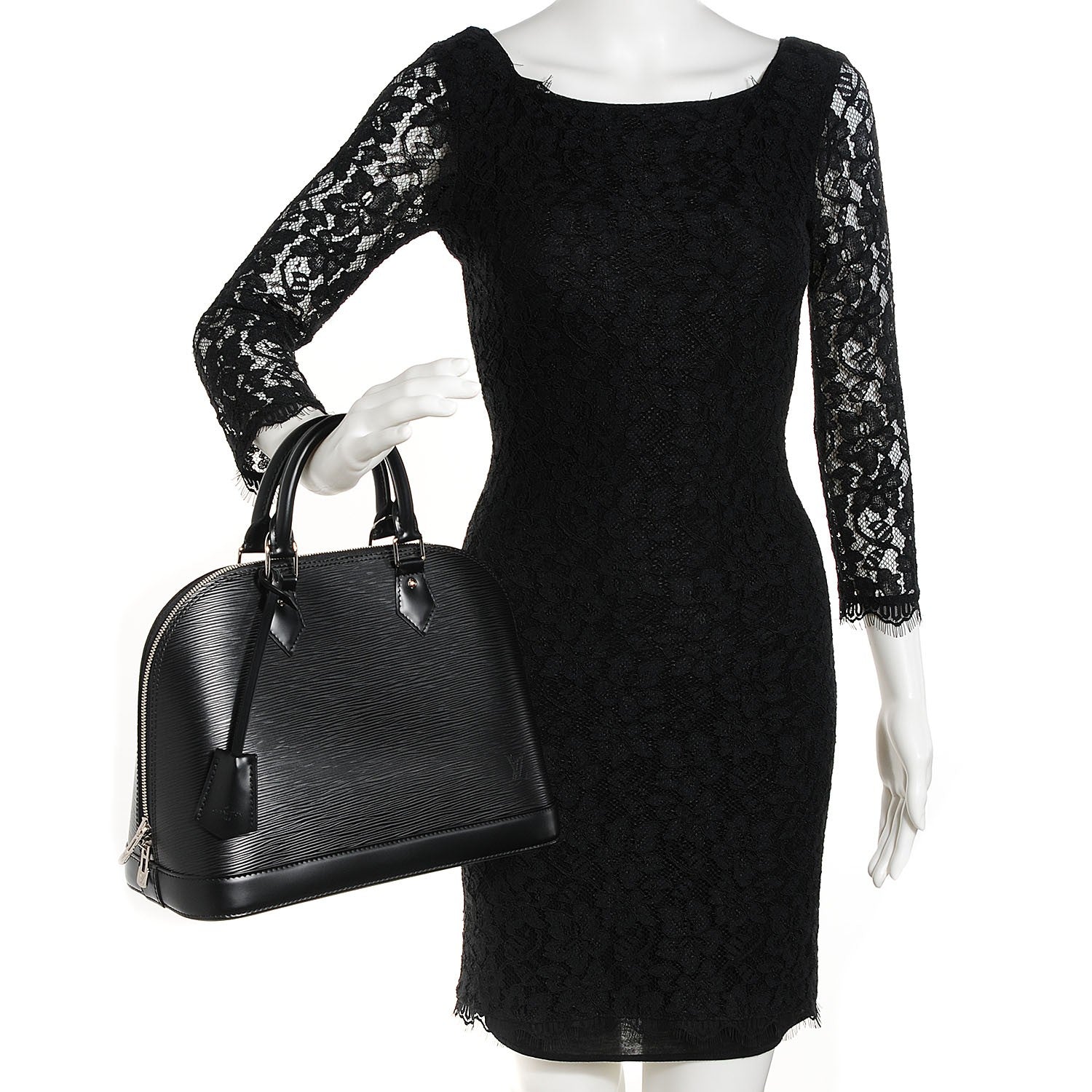 Louis Vuitton Epi Alma PM Black 2 of 8
