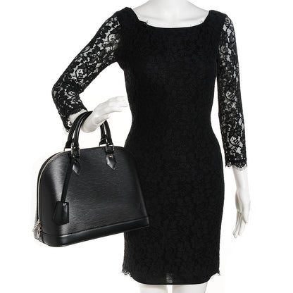 Louis Vuitton Epi Alma PM Black 2 of 8