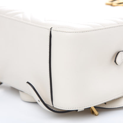 Gucci Calfskin Matelasse GG Marmont Dome Backpack White 9 of 9