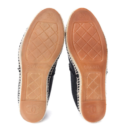 Chanel Canvas CC Espadrilles 38 Black 12 of 13